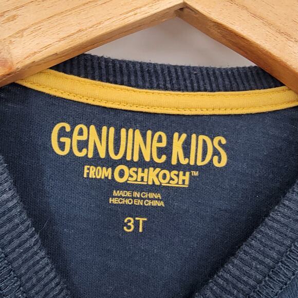 Genuine Kids By OshKosh Toddler Boy First Rodeo Long Sleeve Shirt Size 3T - Picture 3 of 7